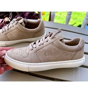 Calvin Klein Jeans KC Corha Sneakers Women's Shoes Size 5.5‎ M Light Natural NWB